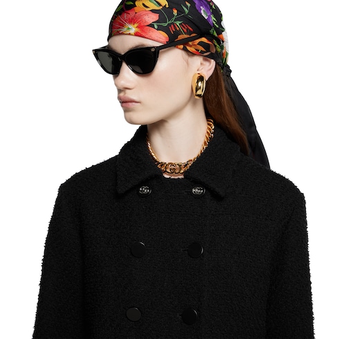 Veste en laine bouclée