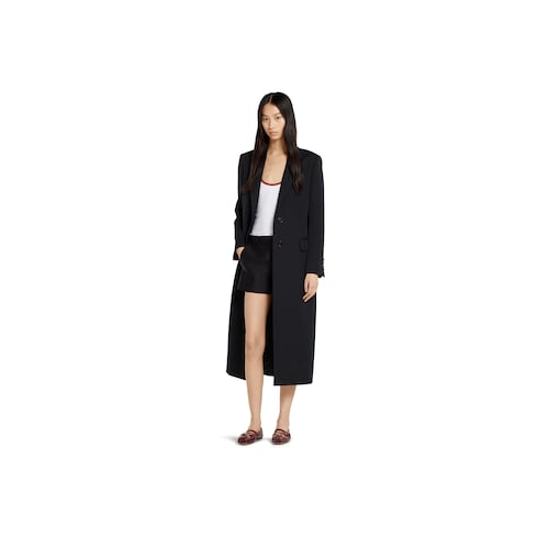 Double wool coat