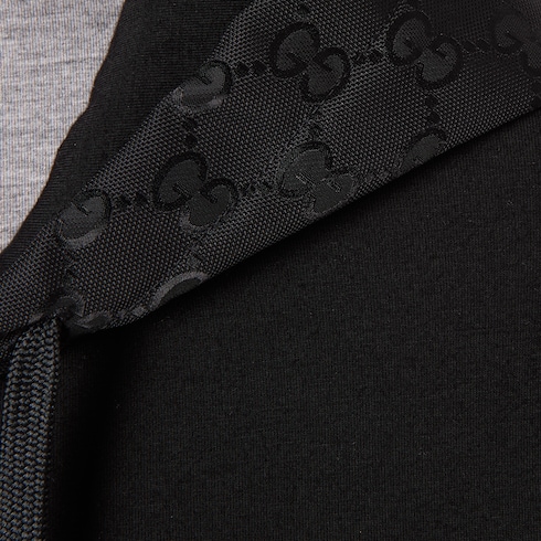 Jersey wool zip jacket