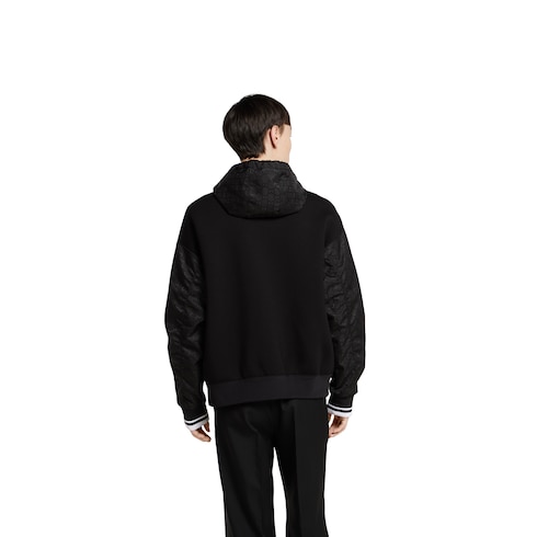 Jacke aus Jersey und Wolle mit Reißverschluss
