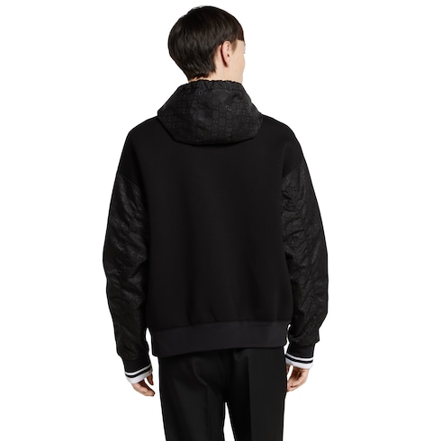 Jersey wool zip jacket