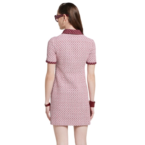 Diamond cotton bouclé dress