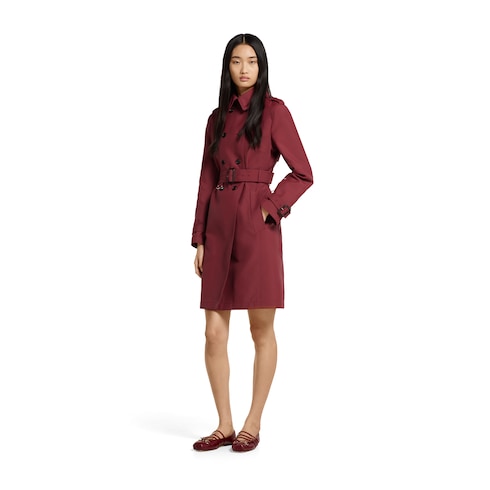 Trench en gabardine double