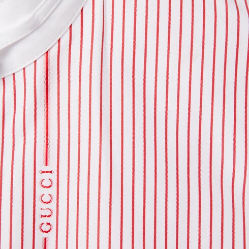 Camicia in cotone fil coupé Gucci