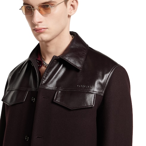 Batavia wool jacket with logo