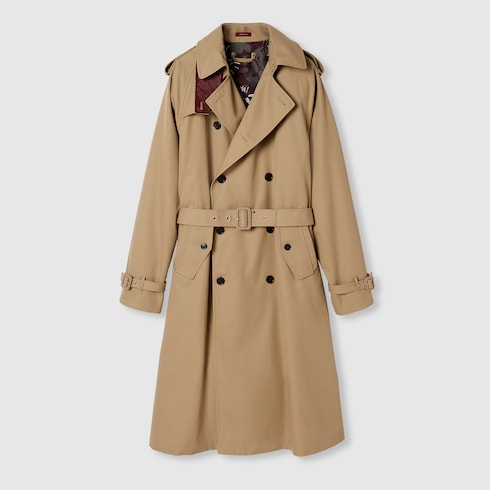 Trenchcoat aus Baumwollgabardine
