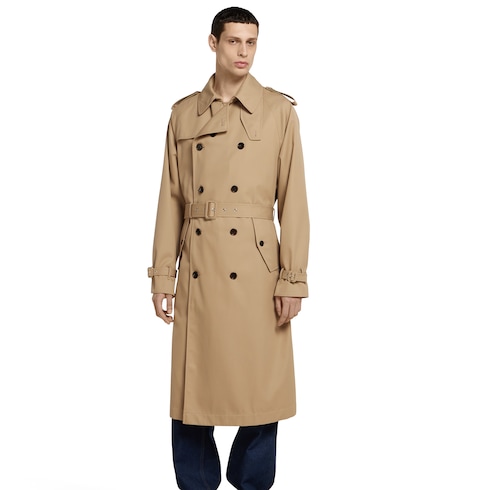 Trenchcoat aus Baumwollgabardine