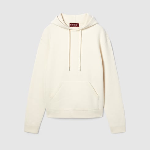 Sweat-shirt en maille en piqué de laine et cachemire