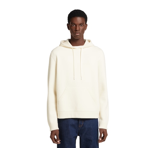Sudadera de punto de piqué de lana y cashmere