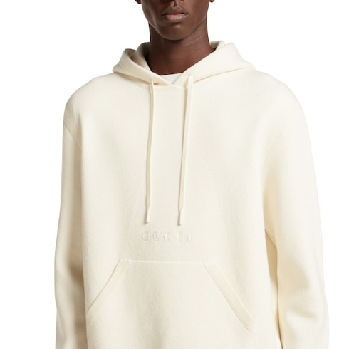 Sudadera de punto de piqué de lana y cashmere