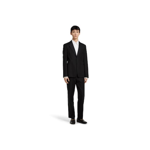 Veste à simple boutonnage en toile de coton