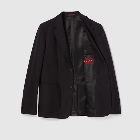 Chaqueta lona de algodón botonadura sencilla
