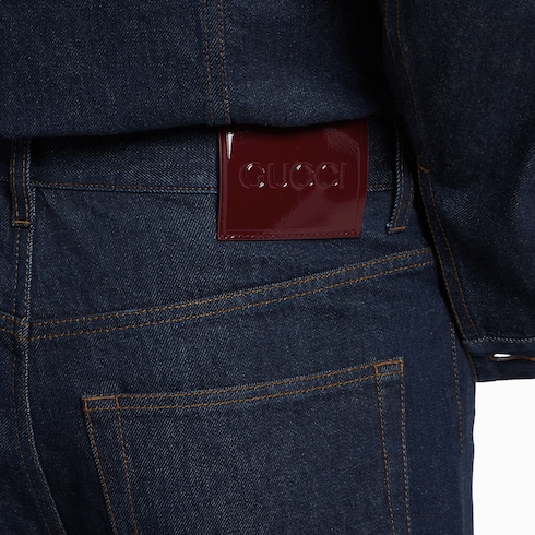 Loose fit cotton denim pant