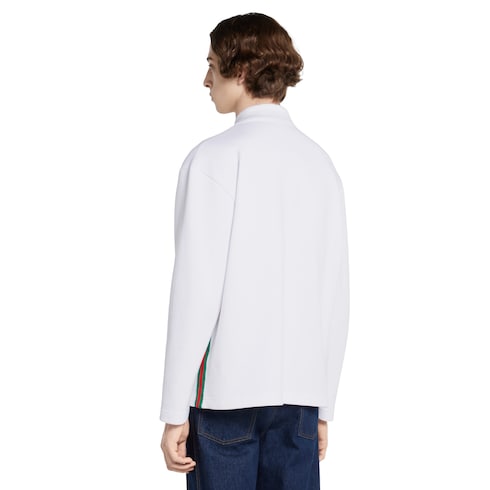 Poloshirt aus Baumwoll-Piqué mit Web