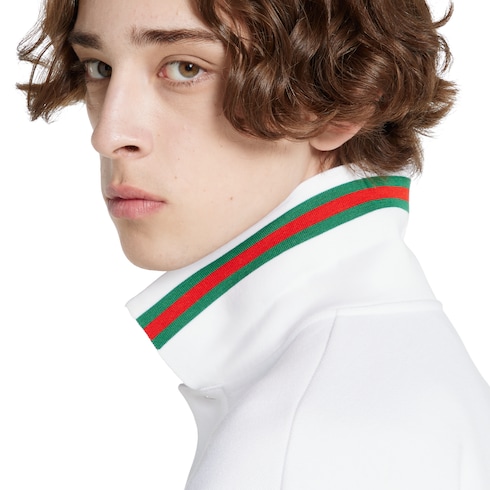 Polo in piquet di cotone con Web