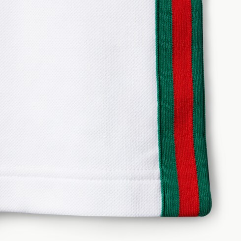 Polo in piquet di cotone con Web