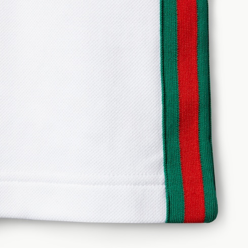 Poloshirt aus Baumwoll-Piqué mit Web