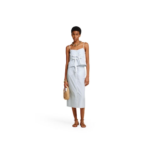 Gucci cotton fil coupé skirt