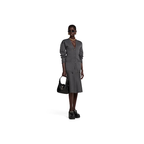 Cardigan aus extrafeiner Wolle