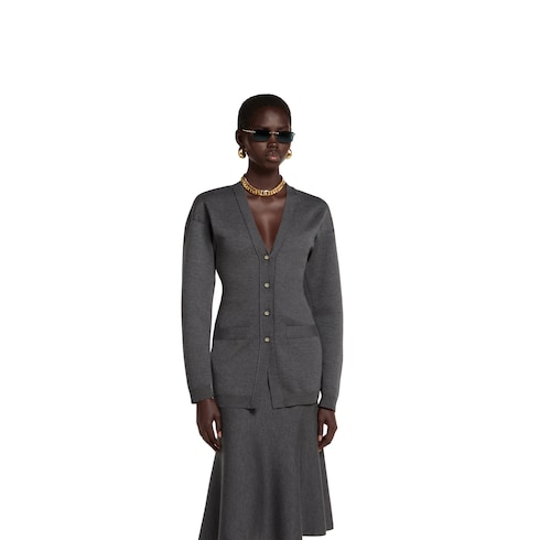 Cardigan en laine extra-fine