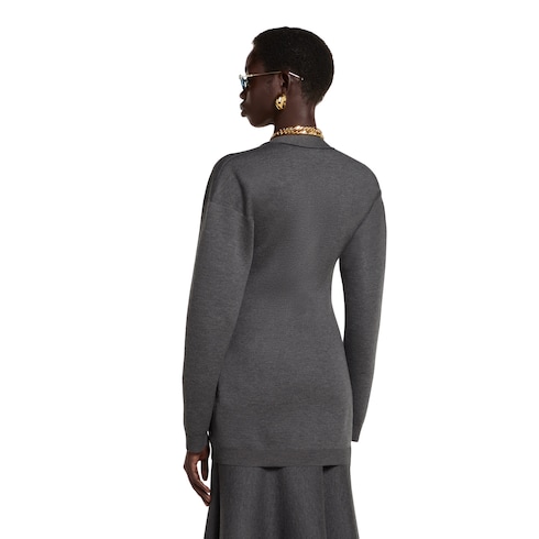 Cardigan en laine extra-fine