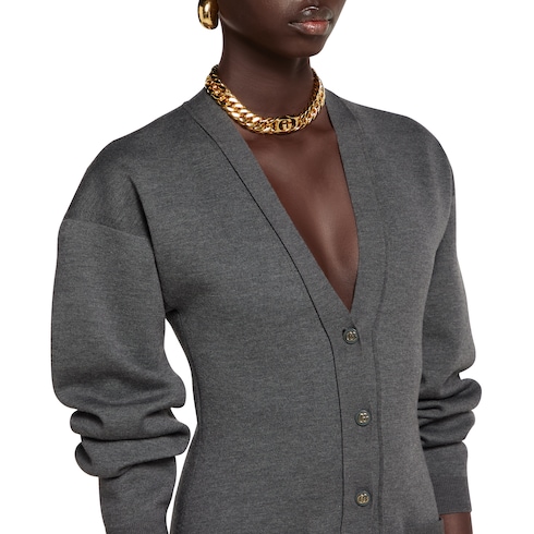Extra fine wool cardigan