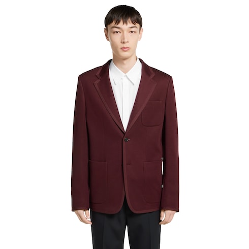 Textured jersey GG jacket