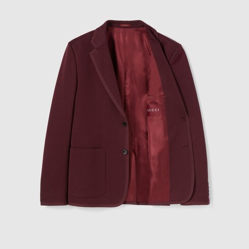 Textured jersey GG jacket
