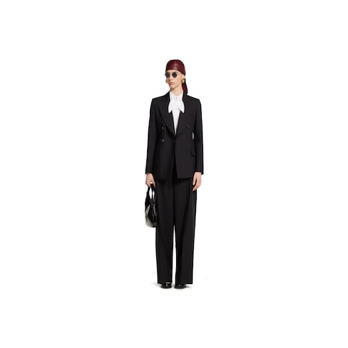 Veste en jacquard de laine à fines rayures Gucci