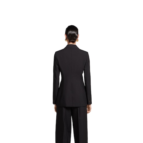 Blazer aus Gucci Wolljacquard mit Nadelstreifen