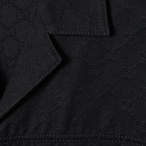 GG cotton denim jacquard shirt