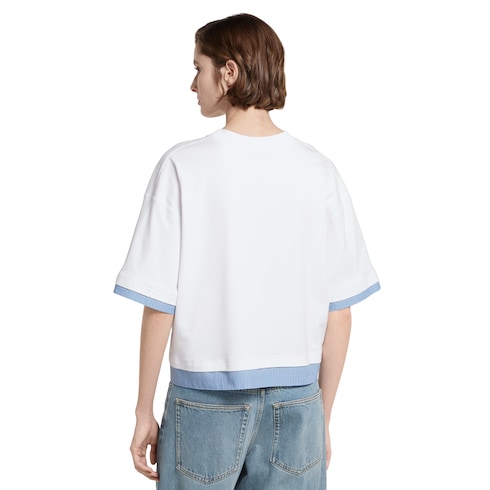 T-Shirt aus weichem Jersey mit Stickerei