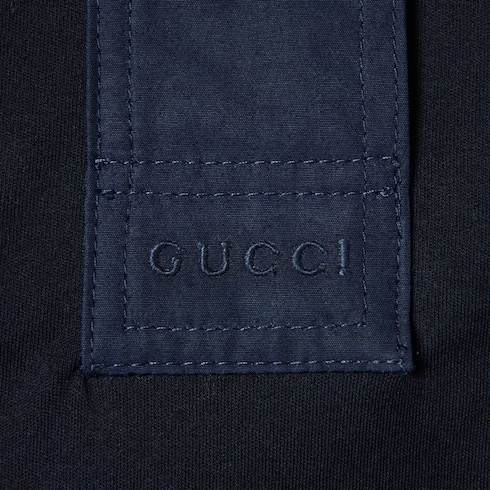 Cotton jersey polo shirt with embroidery