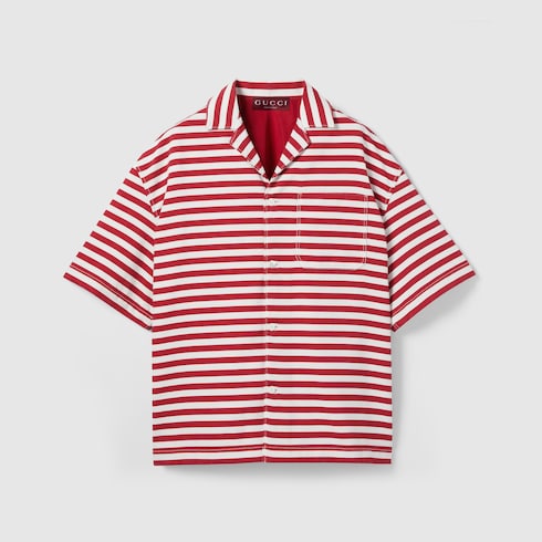 Chemise en jacquard de coton à imprimé GG