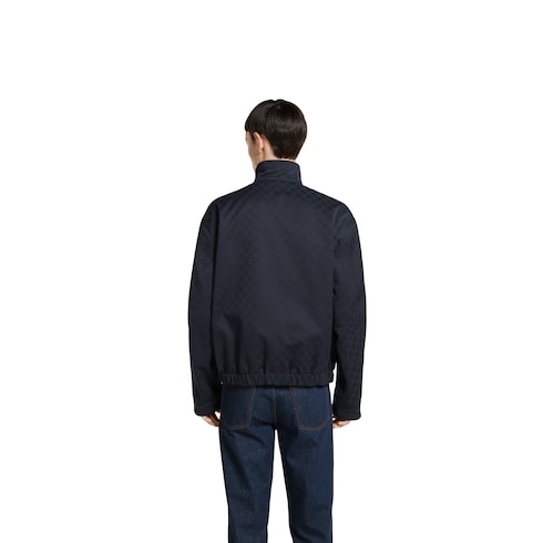 Chaqueta con zipper de gabardina   de algodón reversible