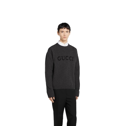 Maglione in maglia di lana e cashmere a coste