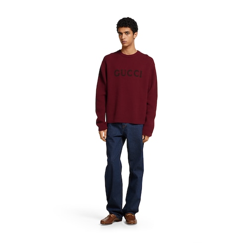 Pull en maille côtelée de laine et cachemire