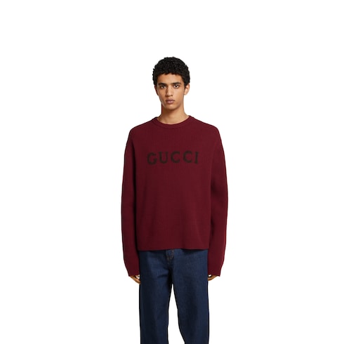 Maglione in maglia di lana e cashmere a coste