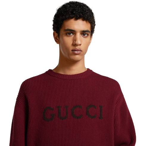 Maglione in maglia di lana e cashmere a coste
