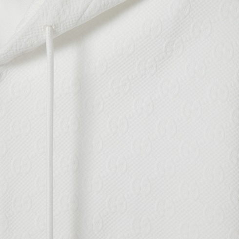 Embossed GG technical jersey zip jacket
