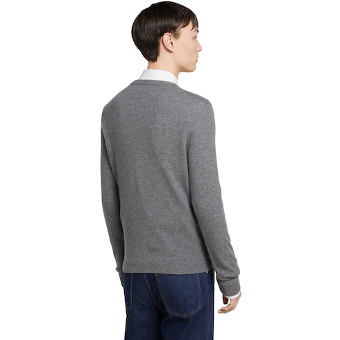 Pull en cachemire fin avec intarsia