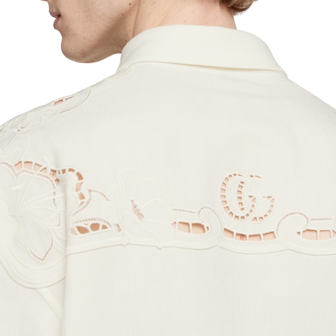 Linen shirt with embroidery