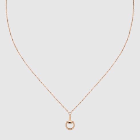 ホースビット 18K ダイヤモンド ペンダント ネックレス