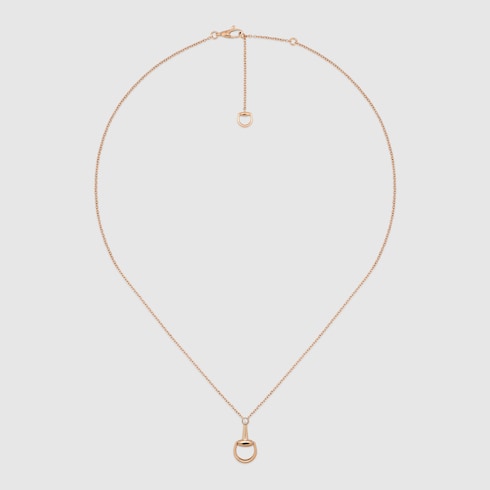 ホースビット 18K ダイヤモンド ペンダント ネックレス