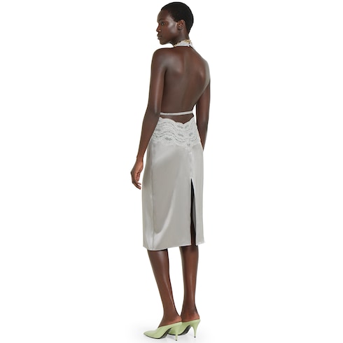 Silk satin dress