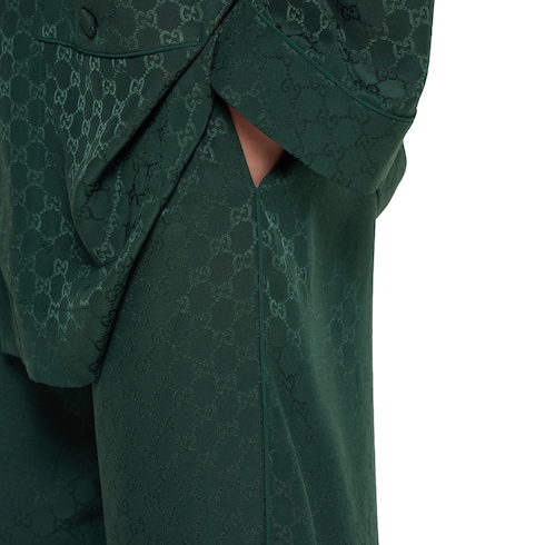 GG silk jacquard track bottoms