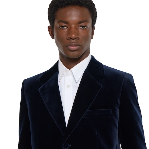 Giacca in velluto di cotone stretch