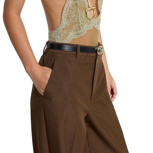 Technical panama trousers