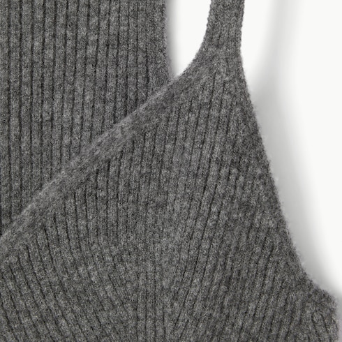 Rib felted wool top with Web