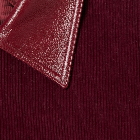 Chaqueta de pana de terciopelo con Doble G